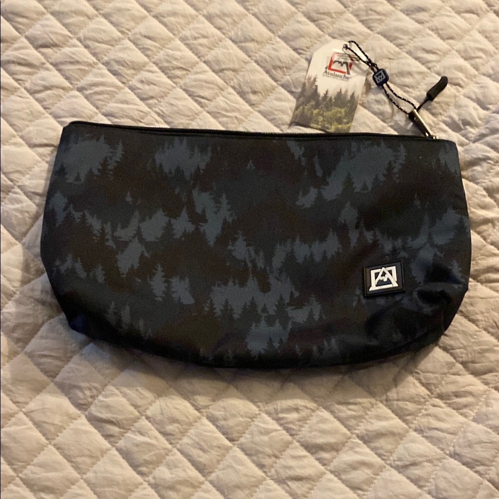 Black Patterned Men's Bag